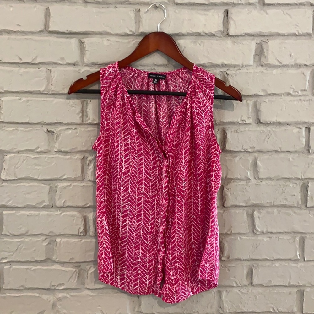 Pink And White Pattern Top 👛👚 💗